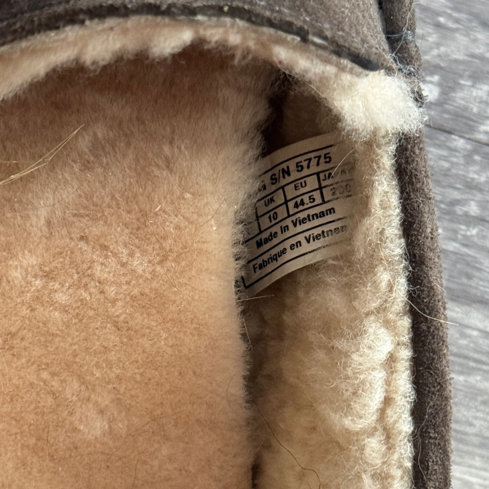 UGG Chocolate Suede Loafers - Picture 2 of 2